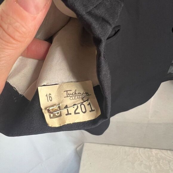 Giorgio Armani Pure Wool Black Single Breasted Suit Jacket Blazer ITALY Size 40S - Picture 11 of 12